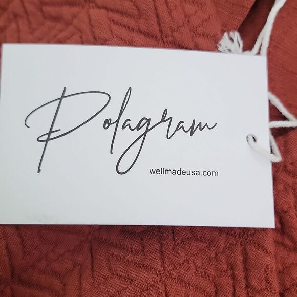 Polagram. Elegant Quilted Dress.. Gorgeous Rust Color. Size 2XL. NWT - Picture 8 of 9